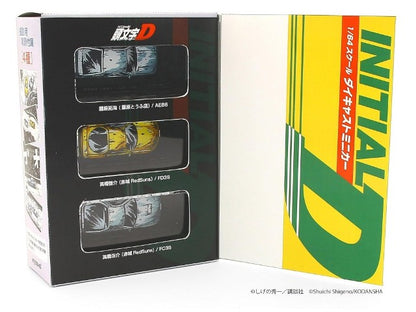 K07057AA Kyosho 1:64 Initial D Manga-style Painted Set of 3