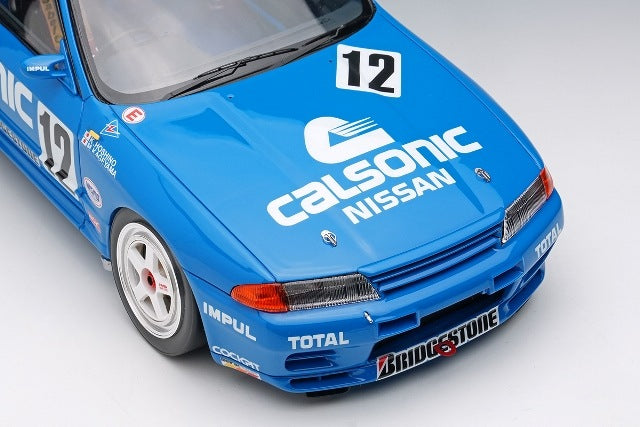 [ Pre-order ] EML186 Make Up EIDOLON 1:18 Nissan Calsonic Skyline GT-R Gr.A Hi-land 300km 1993 Winner