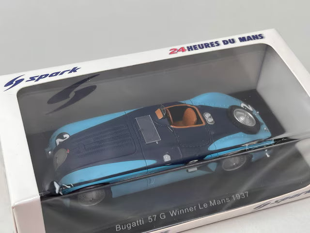 1:43 SPARK 43LM37 Bugatti 57 G LM Winner 1937 #2 model car