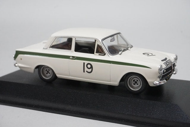 1:43 MINICHAMPS 400648219 Lotus Cortina Mk1 Brands Hatch 6H Winner 1964 #19