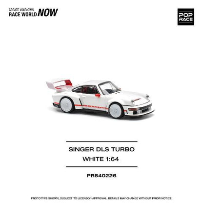 [ Pre-order ] PR640226 POP RACE 1:64 SINGER DLS TURBO (TRACK) WHITE