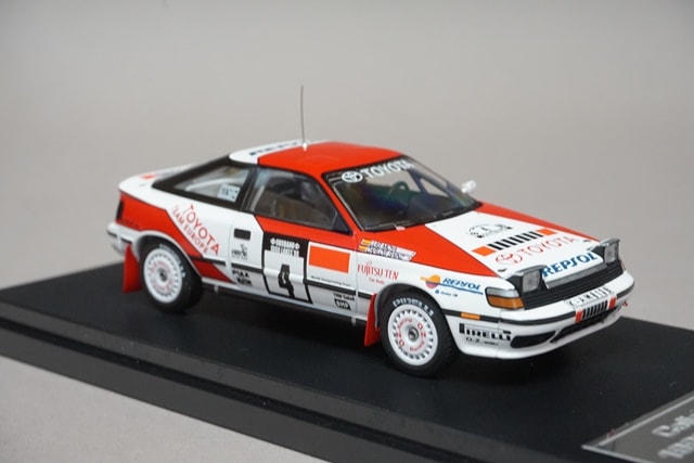 1:43 HPI 8573 Mirage Toyota Celica GT-Four 1000 Lakes 1990 #4 model car