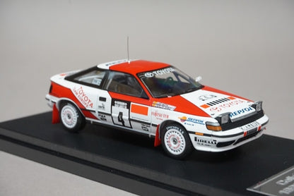 1:43 HPI 8573 Mirage Toyota Celica GT-Four 1000 Lakes 1990 #4 model car