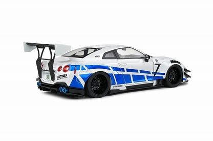 S1805816 SOLIDO 1:18 Nissan GT-R R35 LB WORKS Paul Tribute 2024 White/Blue model car
