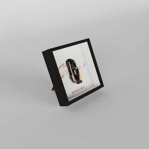 [ Pre-order ] FY64075 Finclassically 1:64 Singer DLS Frame Series Black - GT Wing Car