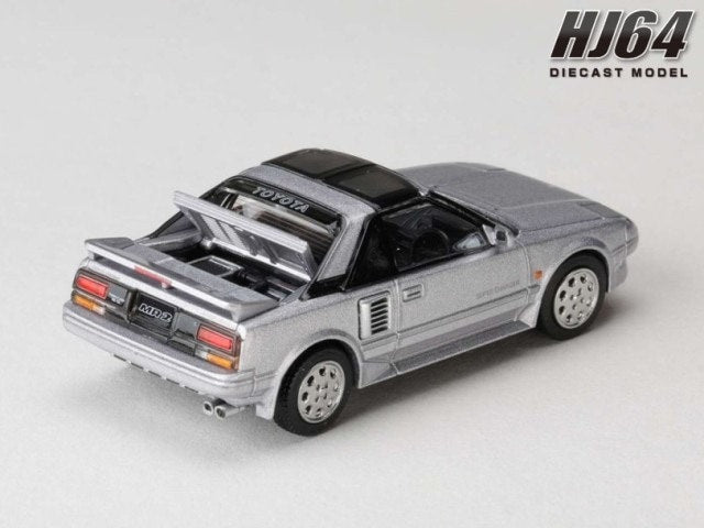 [ Pre-order ] HJ643056AS Hobby Japan 1:64 Toyota MR2 1600G-LIMITED SUPER CHARGER 1988 T BAR ROOF Silver Metallic / Custom Color