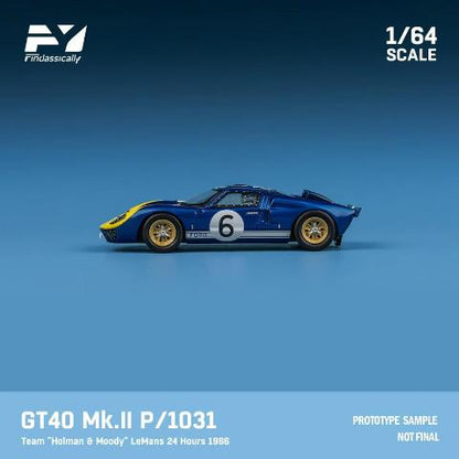 [ Pre-order ] FY64079 Finclassically 1:64 Ford GT40 Mk.II P1031 “Holman & Moody” 1966 LeMans 24 Hours #6