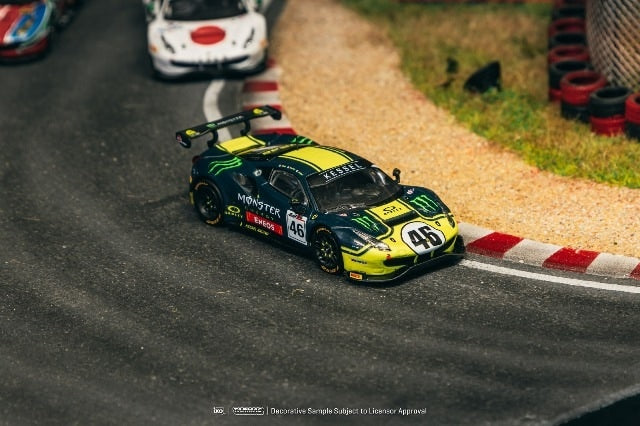 T64-072-19GUF46 Tarmac Works 1:64 Ferrari 488 GT3 Gulf 12 Hours 2019 V. Rossi / A. Salucci / L. Marini