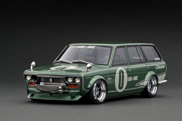 [ Pre-order ] IG3148 ignition model 1:18 Nissan Datsun Bluebird (510) Wagon Green Metallic With Mr.Jun Imai