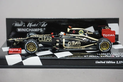 1:43 MINICHAMPS Lotus F1 Team Renault E20 Bahrain GP 2012 #9 K. Raikkonen