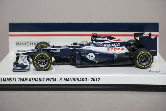 1:43 MINICHAMPS 410120018 Williams F1 Team Renault FW34 2012 #18 P.Maldonado