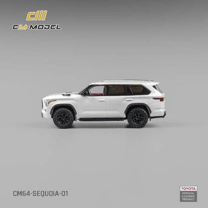 CM64-Sequoia-01 CM-Model 1:64 Toyota Sequoia in pearl white model car