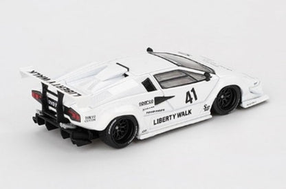 MGT00966-L TSM MINI-GT 1:64 Lamborghini Countach LB-WORKS Tokyo Auto Salon 2024 White (Left-Hand Drive)