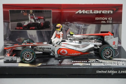 1:43 MINICHAMPS 530104322 Vodafone McLaren Mercedes MP4-25 Canadian GP 2010 #2 L.Hamilton