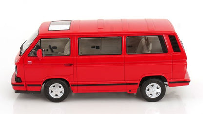 [ Pre-order ] KKDC180142 KK scale 1:18 VW Volkswagen Bus T3 Multivan 1992 Limited Last Edition Red