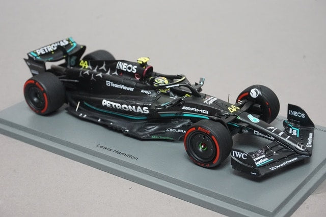 1:43 SPARK S8590 Mercedes-AMG Petronas F1 Team W14 E-Performance British GP 3rd 2023 #44 L. Hamilton model car