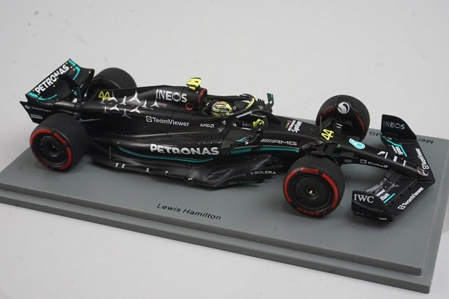 1:43 SPARK S8590 Mercedes-AMG Petronas F1 Team W14 E-Performance British GP 3rd 2023 #44 L. Hamilton model car