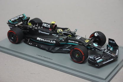 1:43 SPARK S8911 Mercedes-AMG Petronas F1 Team W14 E-Performance Spanish GP 2nd 2023 #44 L. Hamilton model car