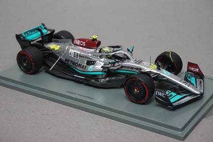 1:43 SPARK S8556 Mercedes-AMG Petronas F1 Team W13 E-Performance Brazilian GP 2nd 2022 #44 L. Hamilton model car