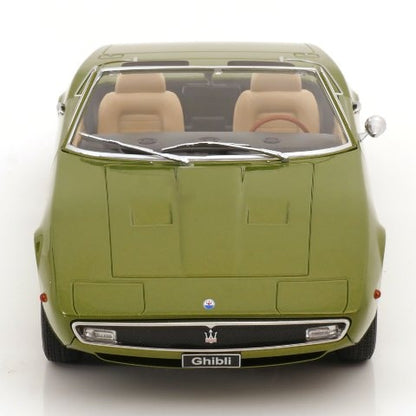 [ Pre-order ] KKDC181302 KK scale 1:18 Maserati Ghibli Spyder 1970 light green-metallic