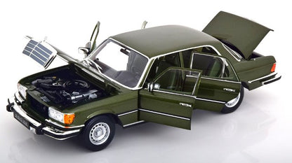 [ Pre-order ] 183972 NOREV 1:18 Mercedes 350 SE W116 US Version 1973 Dark Green Metallic (Modellissimo Custom Order)