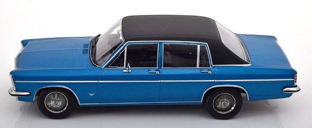 [ Pre-order ] 183686 NOREV 1:18 Scale Opel Diplomat V8 1969 Blue Metallic/Matte Black (Modellissimo Custom Order)