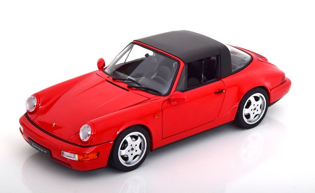 [ Pre-order ] 187325 NOREV 1:18 Scale Porsche 911 (964) Carrera 4 1990 Targa Red MODELISSIMO Custom Order