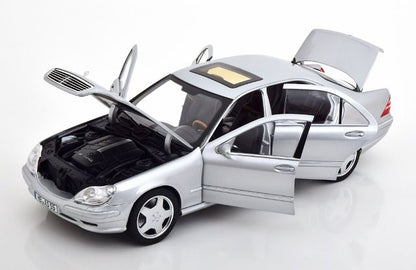 [ Pre-order ] 183816 NOREV 1:18 Scale Mercedes S55 AMG W220 2000 Silver (Modellissimo Custom Order)