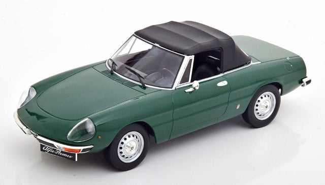 [ Pre-order ] 187881 NOREV 1:18 Scale Alfa Romeo 2000 Spider 1978 with Removable Softtop, Green, Custom Order from MODELISSIMO
