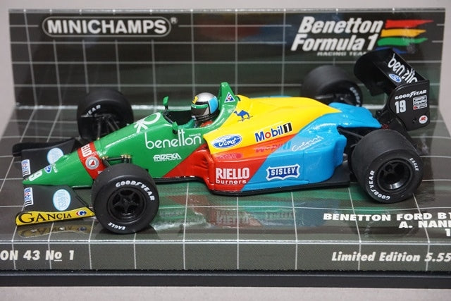 1:43 MINICHAMPS 400880019 Benetton Ford B188 1988 #19 A. Nannini model car