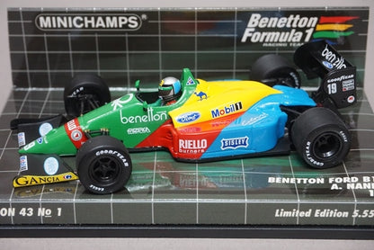 1:43 MINICHAMPS 400880019 Benetton Ford B188 1988 #19 A. Nannini model car