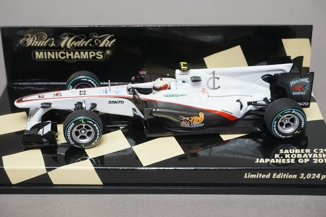 1:43 MINICHAMPS 410100223 Sauber C29 Japanese GP 2010 #23 Kamui Kobayashi model car