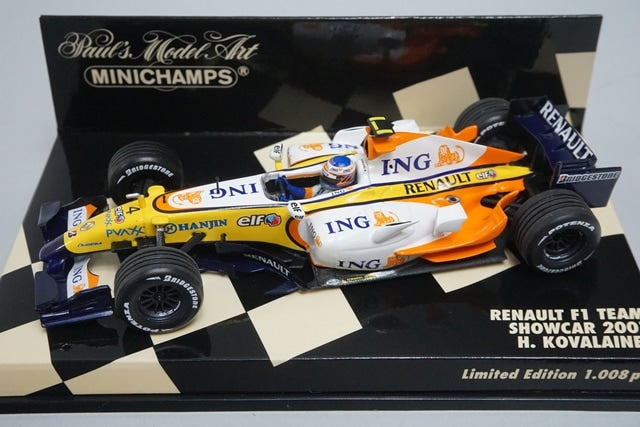 1:43 MINICHAMPS 400070074 Renault F1 Team Show Car 2007 #4 H. Kovalainen model car
