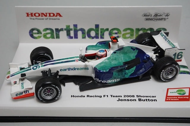 1:43 MINICHAMPS Kyosho Honda Racing F1 Team Show Car 2008 #16 J. Button model car