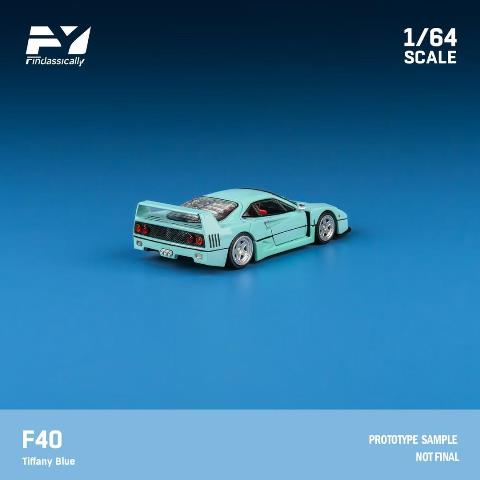 FY64081 Finclassically 1:64 F40 Tiffany Blue