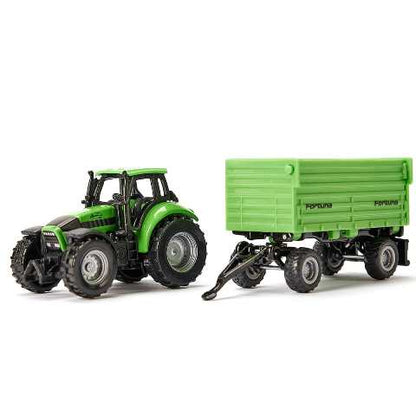 SK1606 SIKU DEUTZ-FAHR Tractor with 4-Wheel Trailer