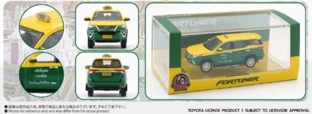 64B0399 BM CREATIONS 1:64 Toyota Fortuner 2018 Thailand Taxi RHD model car