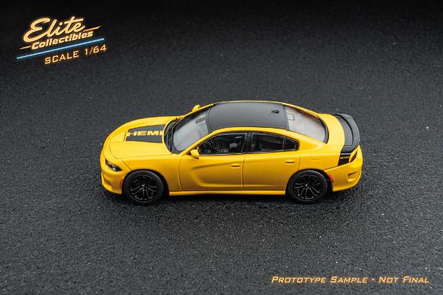 [ Pre-order ] Elite Collectibles 1:64 Dodge Warhorse Daytona HEMI Yellow