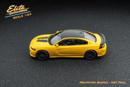 [ Pre-order ] Elite Collectibles 1:64 Dodge Warhorse Daytona HEMI Yellow
