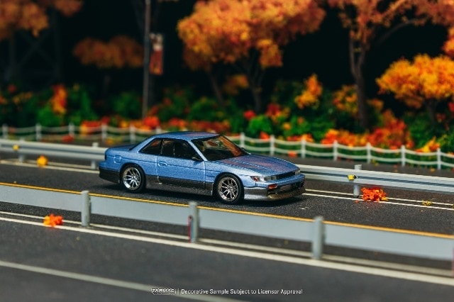 [ Pre-order ] T64G-025-PU Tarmac Works 1:64 Nissan VERTEX Silvia (S13) Blue/Grey