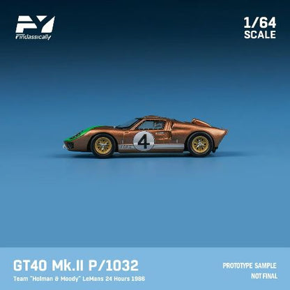 [ Pre-order ] FY64089 Finclassically 1:64 GT40 Mk.II P1032 “Holman & Moody” LeMans 24 Hours 1966 #4 Brown