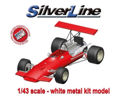 [ Pre-order ] Tameo Kit 1:43 Ferrari 312 F1 Spain GP 1969 C. Amon #15 White Metal Kit Model