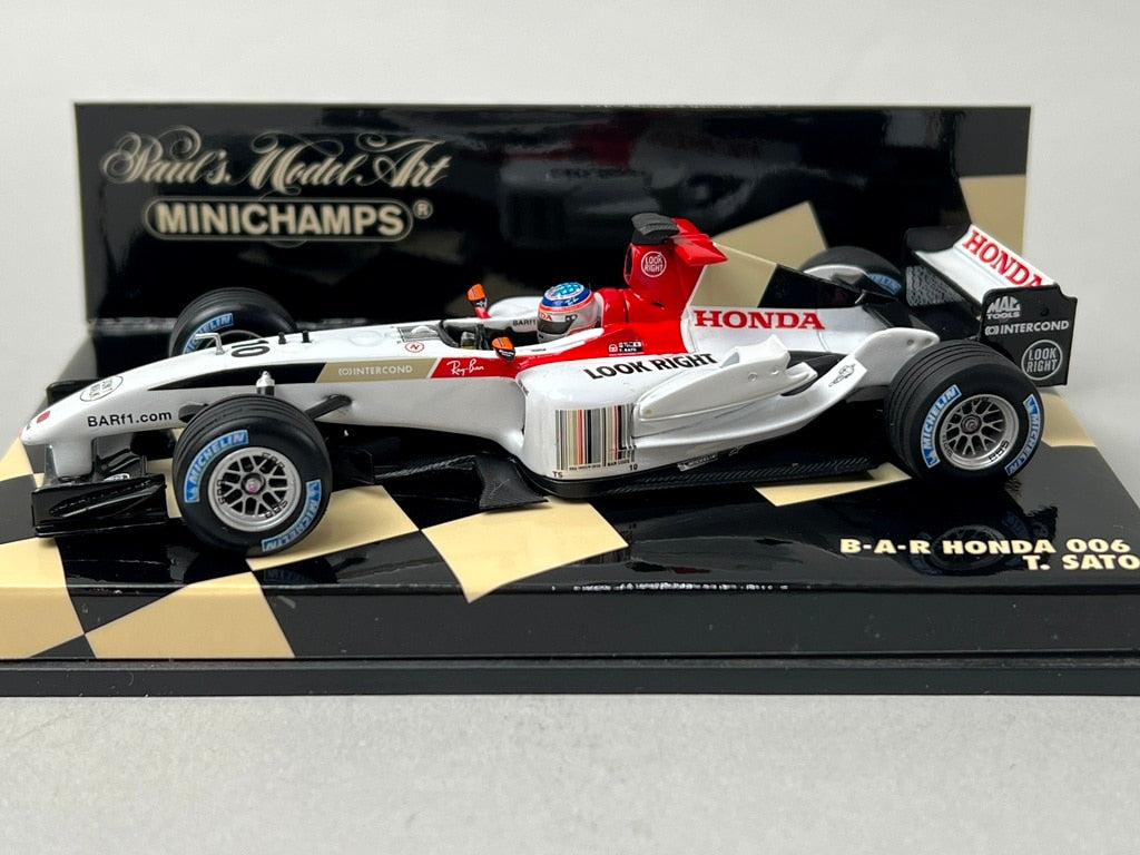 1:43 MINICHAMPS 400040010 B.A.R Honda 006 #10 Takuma Sato model car