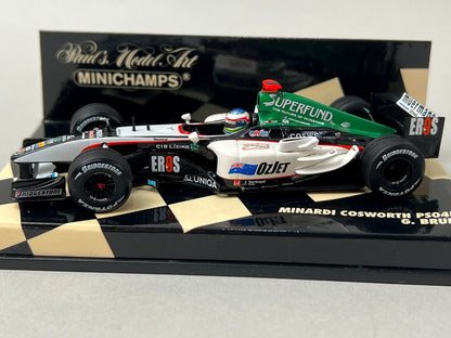 1:43 MINICHAMPS 400040020 Minardi Cosworth PS04B 2004 G. Bruni model car