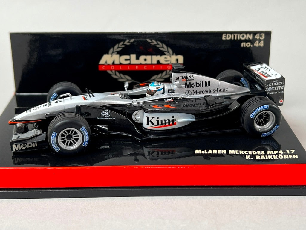 1:43 MINICHAMPS 530034316 McLaren Mercedes MP4-18 Test Car 2003 #6 K. Raikkonen model car