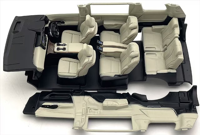 KS03924SA KYOSHO 1:43 Lexus LM 500h (Sonic Agate, 6-Seater Solis White)