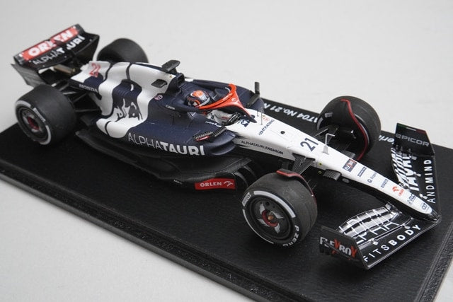 1:43 Spark SCS238 Scuderia AlphaTauri AT04 Gulf Air Bahrain GP 2023 #21 model car