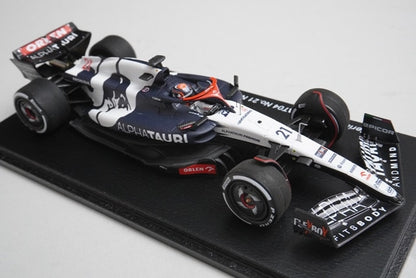 1:43 Spark SCS238 Scuderia AlphaTauri AT04 Gulf Air Bahrain GP 2023 #21 model car