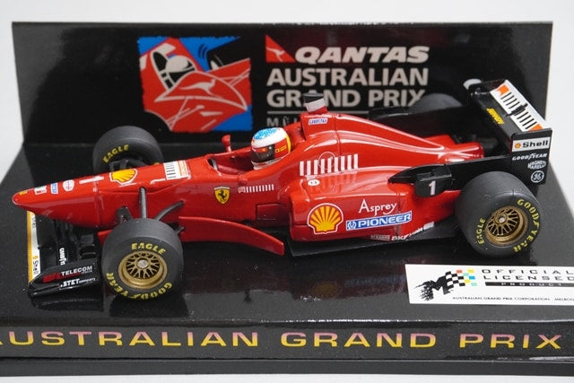 1:43 MINICHAMPS 513964321 Qantas Ferrari F310/2 Australian GP 1997 #1 model car