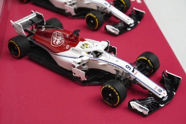 1:43 MINICHAMPS 447180916 AlfaRomeo Sauber F1 C37 Ferrari 2018 #9 #16 2cars set model cars